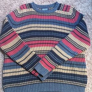 Large Lands' End striped sweater